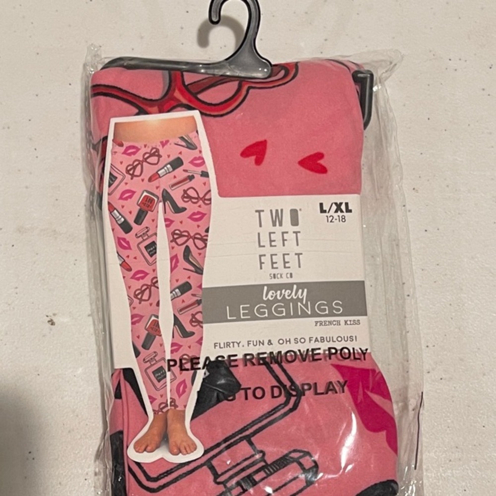Two Left Feet French Kiss Pink Leggings